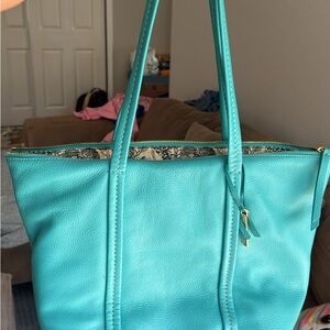 Vera Bradley Turquoise Tote Bag